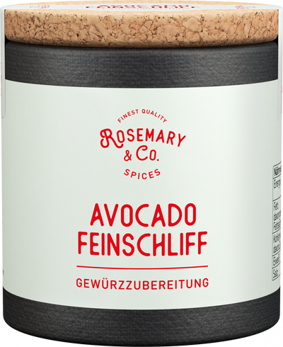 Dose Rosemary & Co. Große Gewürze auf Holz, daneben verschiedene Gewürze und Samen5