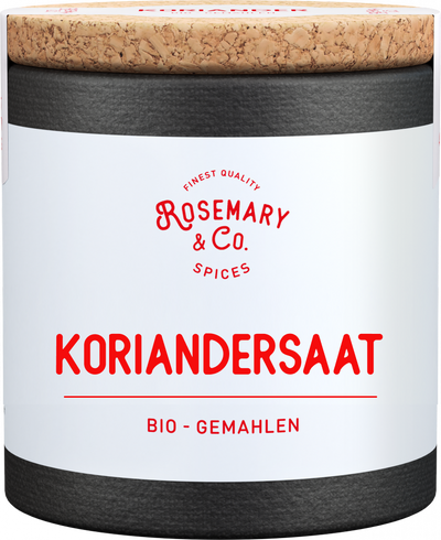 Dose Bio Basics von Rosemary & Co. Gewürze für Essen, Avocado, Limette und Text BIO BASICS1