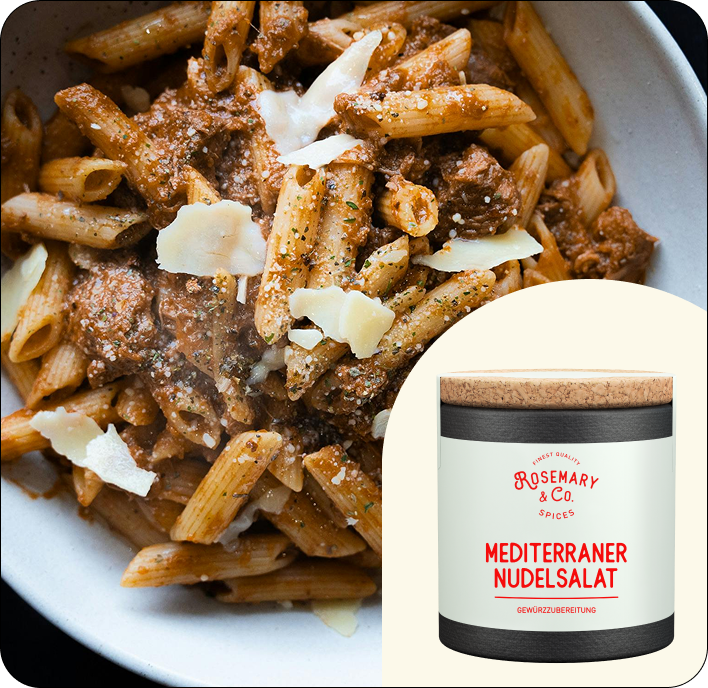 Mediterraner Nudelsalat