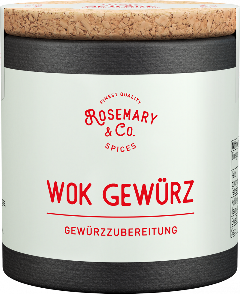 Runde Dose Rosemary & Co. Gewürze Wok Gewürz mit Korkdeckel1